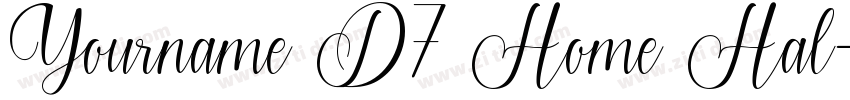 Yourname D7 Home Hal字体转换